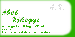 abel ujhegyi business card